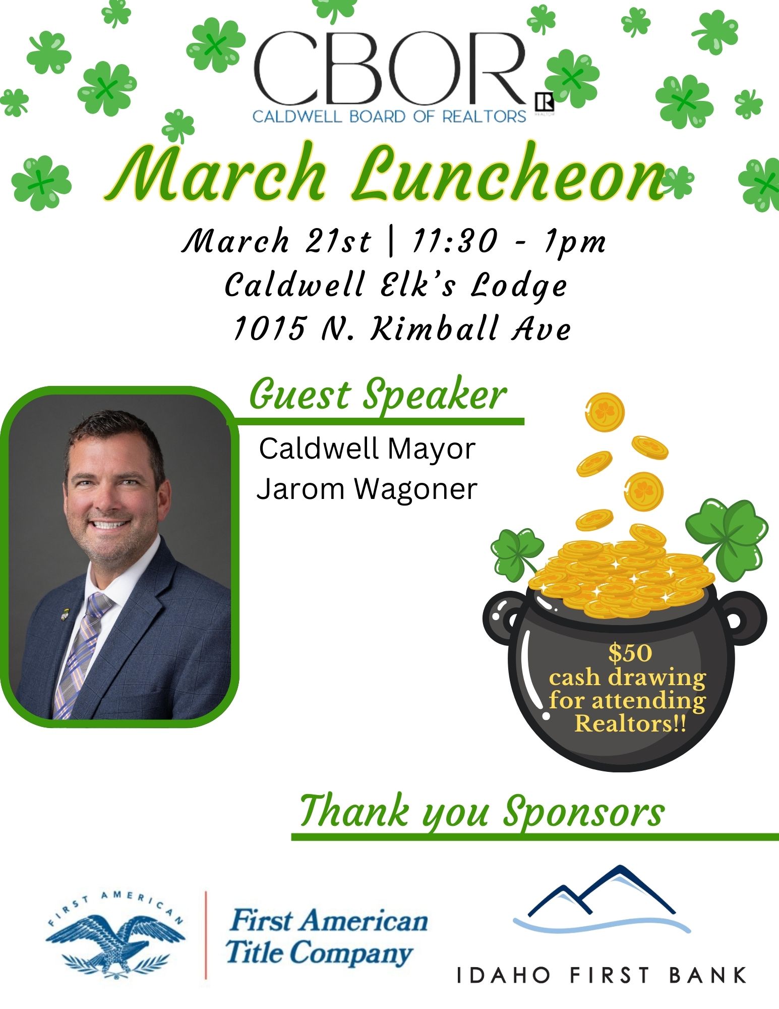 Monthly Luncheon - March 2024